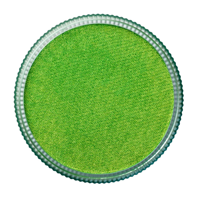 TAG Pearl Lime face paint 32g colour swatch top view TAG Pearl Lime face paint 32g colour swatch top view