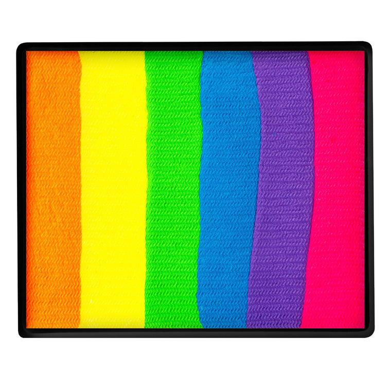 TAG Split Cake Neon Rainbow colour swatch top view TAG Split Cake Neon Rainbow colour swatch top view