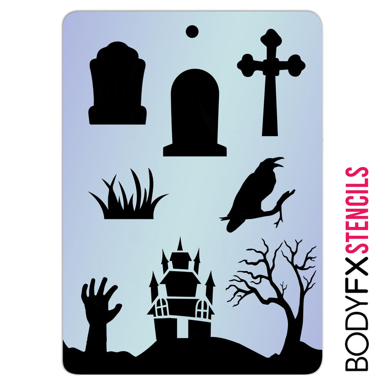 Graveyard Stencil Graveyard Stencil