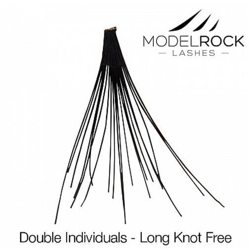 MODEL ROCK LASHES- INDIVIDUALS LONG KNOT FREE