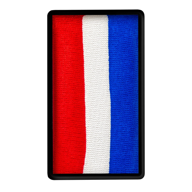 TAG One Stroke Red White And Blue colour swatch top view