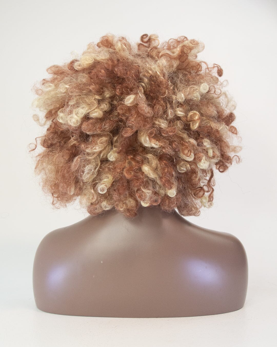 Auburn And Blonde Synthetic Hair Afro Wig