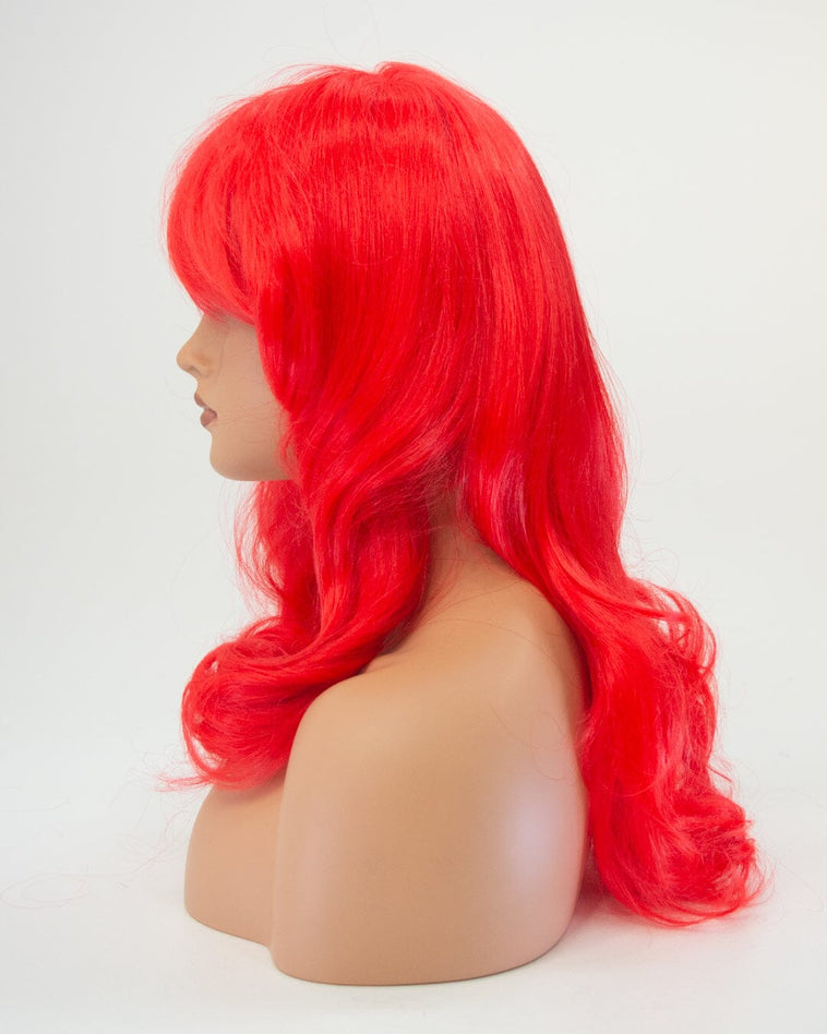 Bright Red 55cm Synthetic Hair Wig