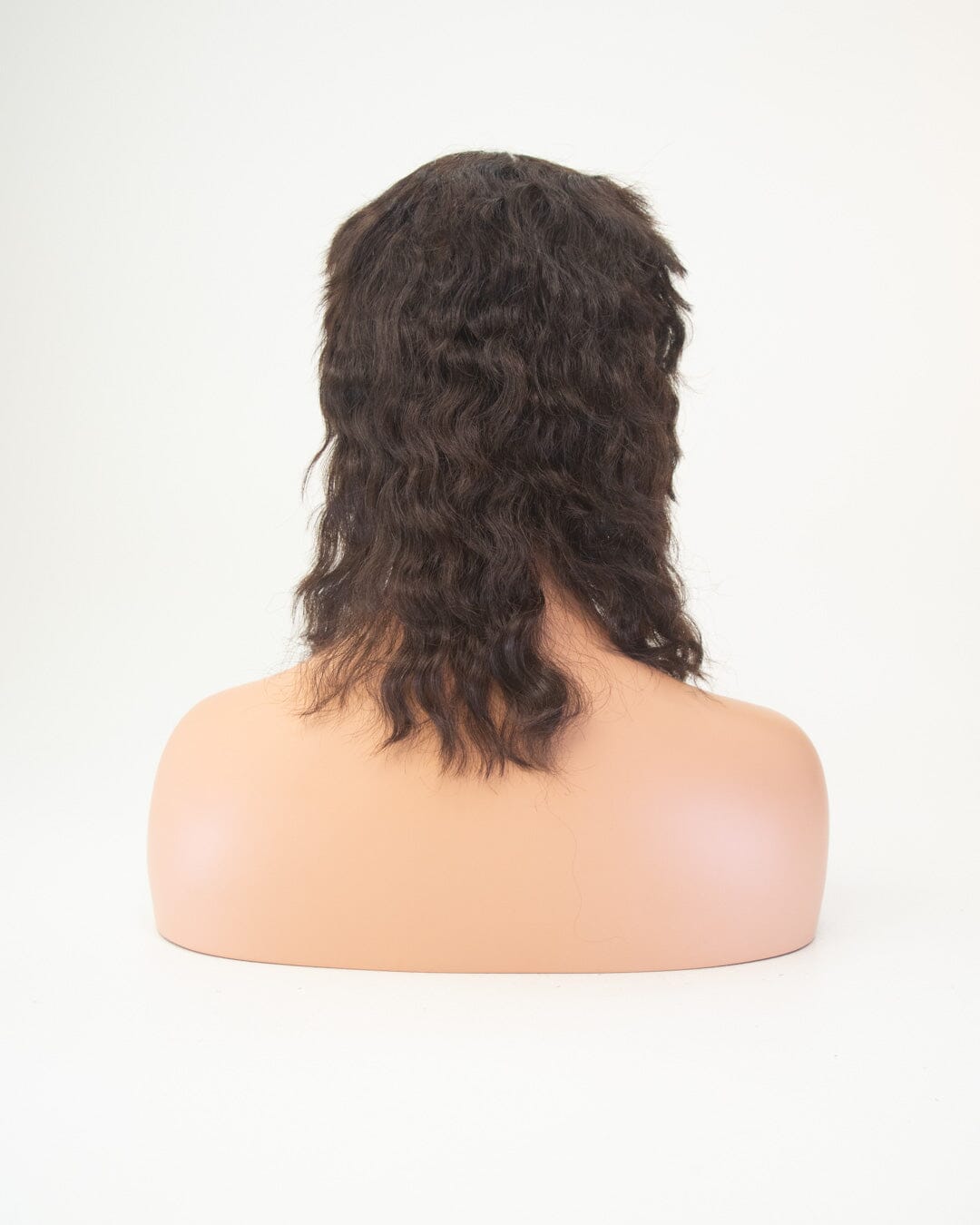 DARK BROWN 35CM MENSs Human Hair Wig