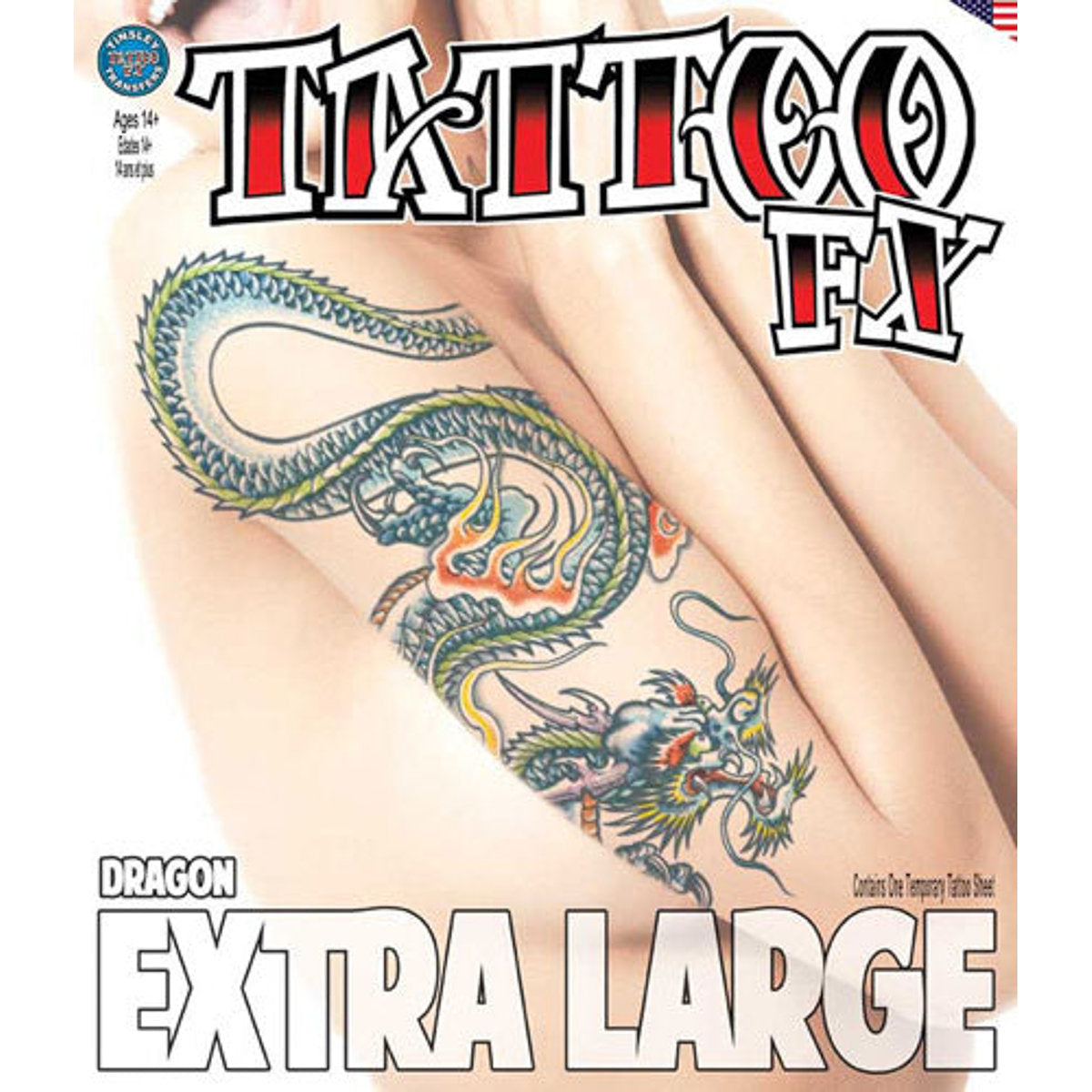 Temporary Tattoos- XL Dragon