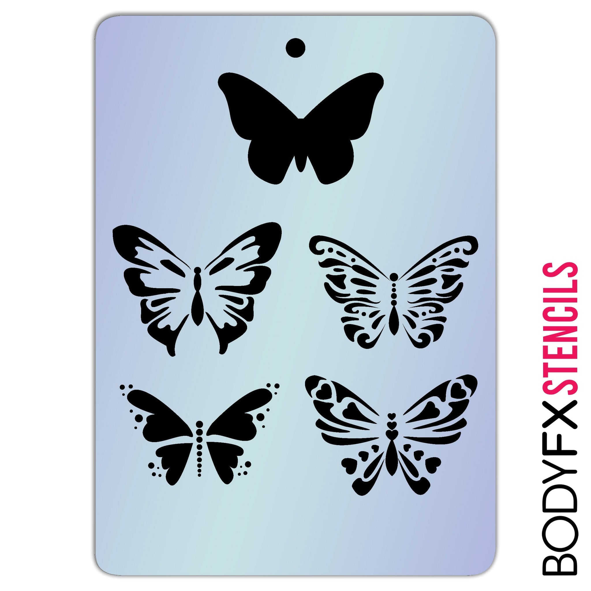 Butterfly Layer Stencil Easy, Quick Butterfly Stamp for Face Painting