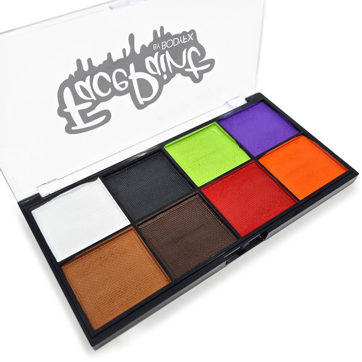 Halloween face paint palette with Mini Halloween stencil