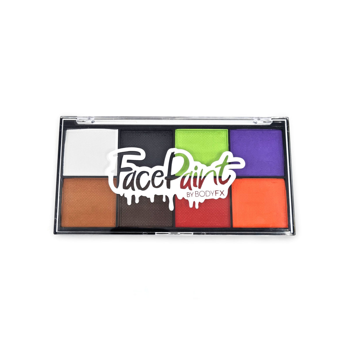 Halloween face paint palette with Mini Halloween stencil