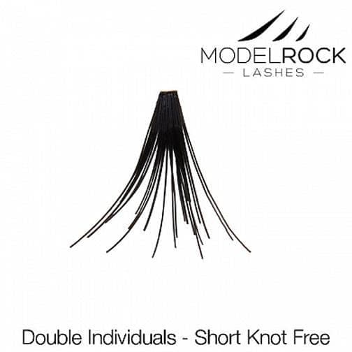 MODEL ROCK LASHES- INDIVIDUALS SHORT KNOTTED