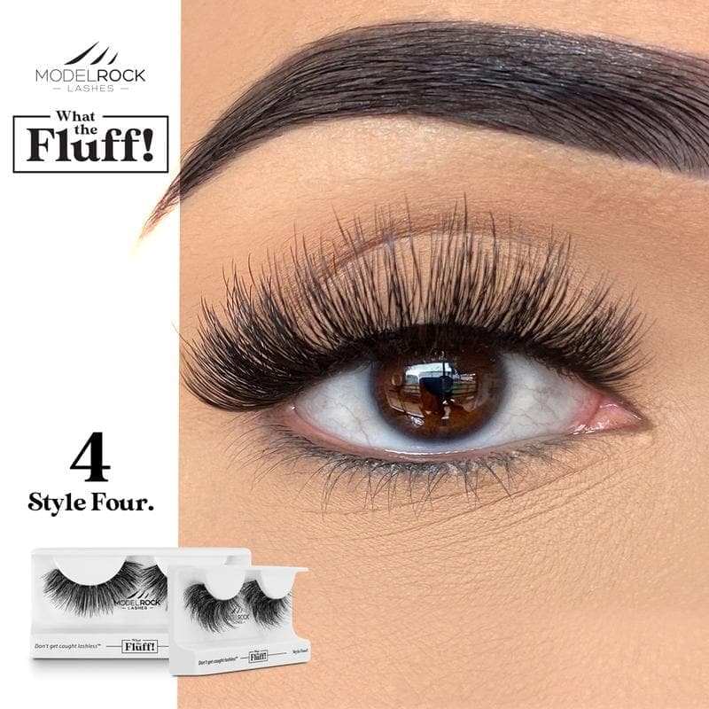 MODEL ROCK LASHES- WHAT THE FLUFF ! &#39;STYLE FOUR&#39;