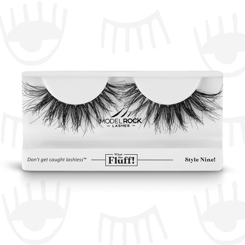 MODEL ROCK LASHES- WHAT THE FLUFF ! &#39;STYLE NINE&#39;