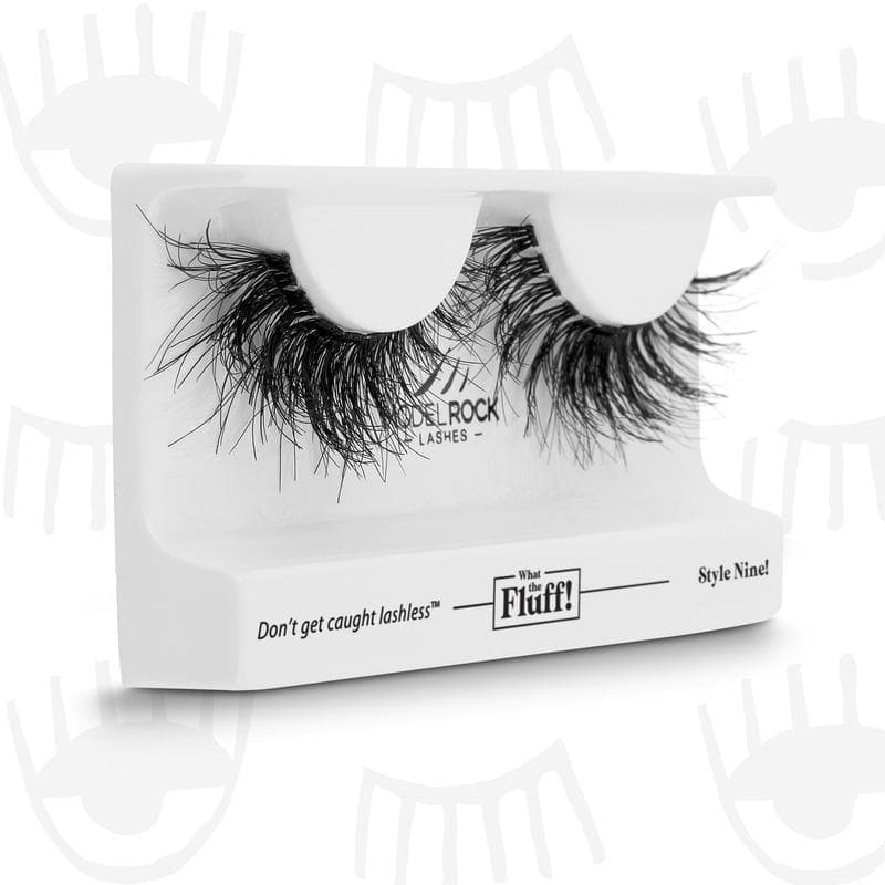 MODEL ROCK LASHES- WHAT THE FLUFF ! &#39;STYLE NINE&#39;