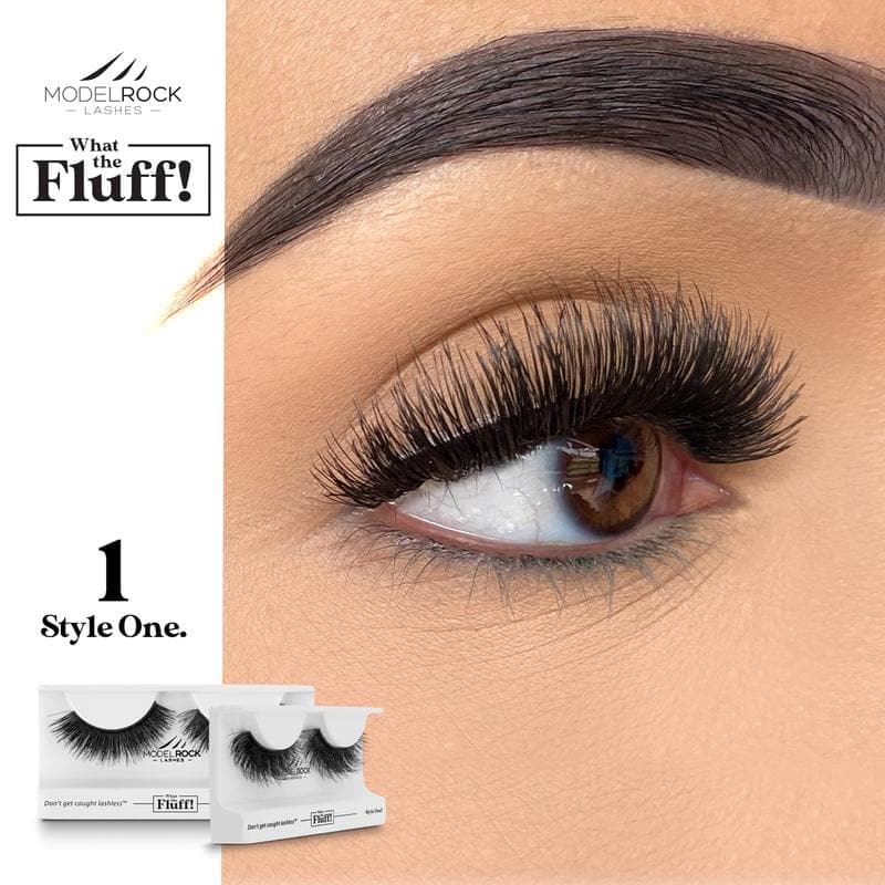 MODEL ROCK LASHES- WHAT THE FLUFF ! &#39;STYLE ONE&#39;