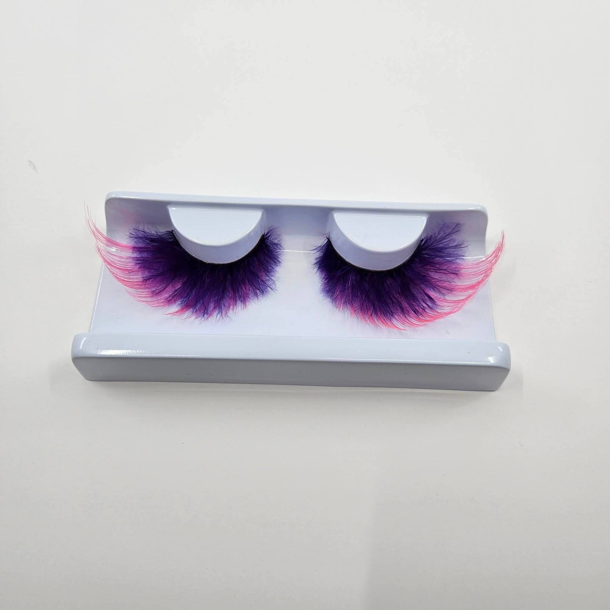 Purple & Pink Feather Lashes
