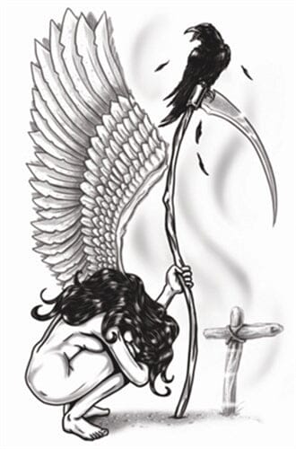 Temporary Tattoos- Angel Of Death