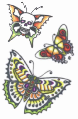 Temporary Tattoos- Butterflies 1960