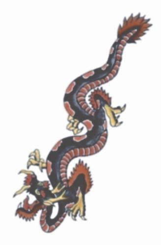 Temporary Tattoos- Dragon 1930