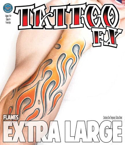 Temporary Tattoos- Extra Large Flames