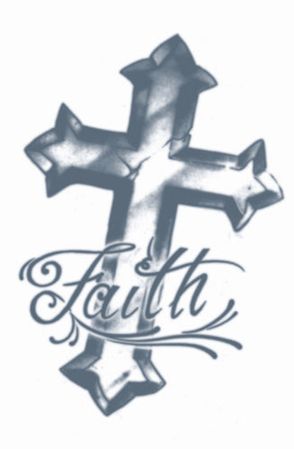 Temporary Tattoos- Faith Cross