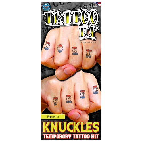 Temporary Tattoos- Knuckles