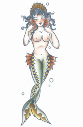 Temporary Tattoos- Mermaid girl