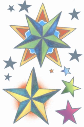 Temporary Tattoos- Nautical Stars