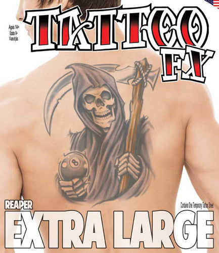 Temporary Tattoos- Reaper Xtra Large