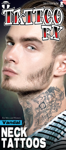 Temporary Tattoos- Vandal Neck Tattoo
