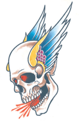 Temporary Tattoos- Winged Skull