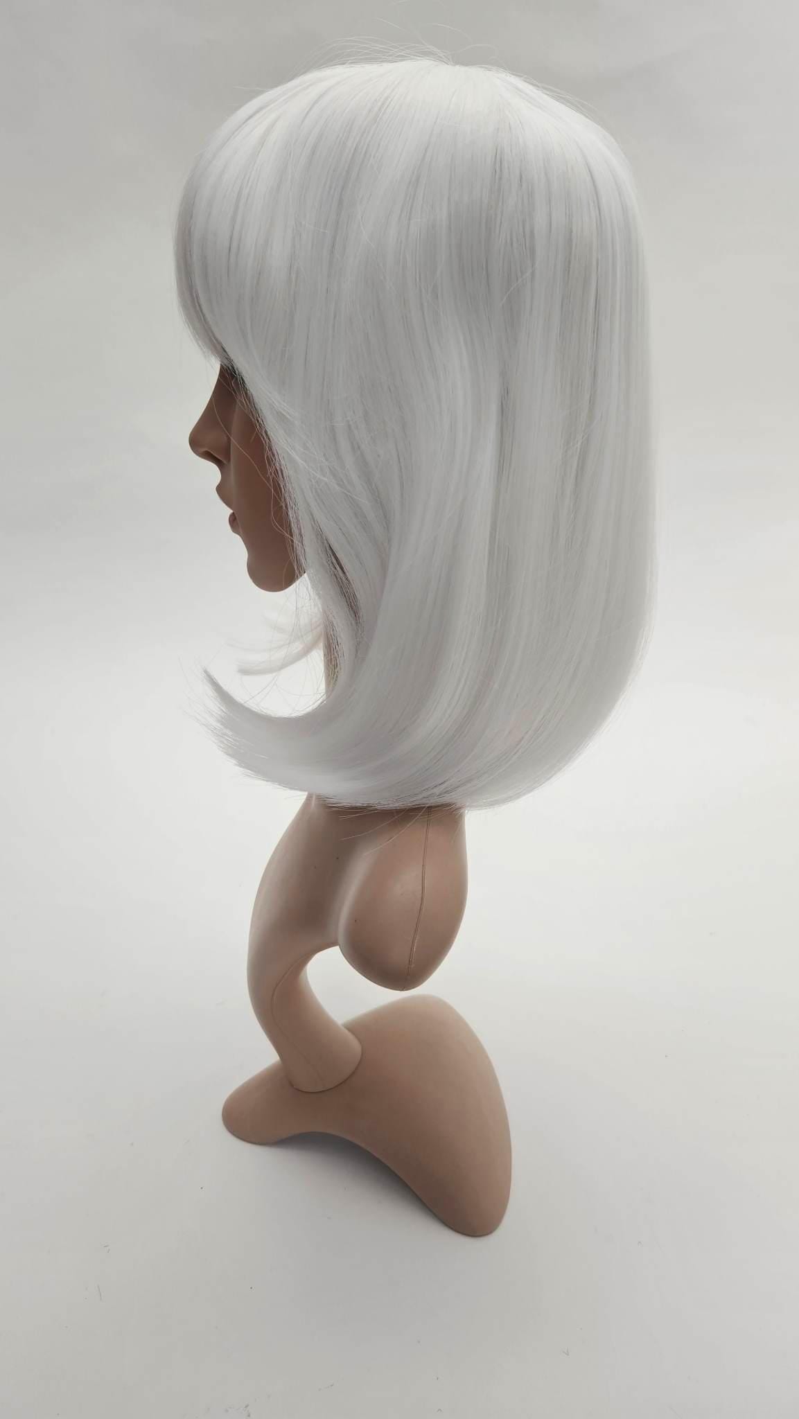 Tia White Bob with Fringe Wig