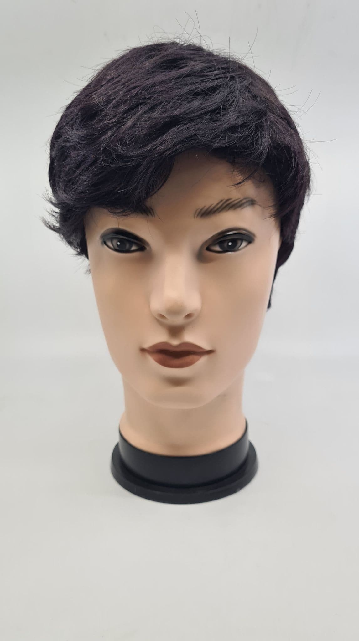 WIG- 15CM MENS SHORT DARK AUBURN