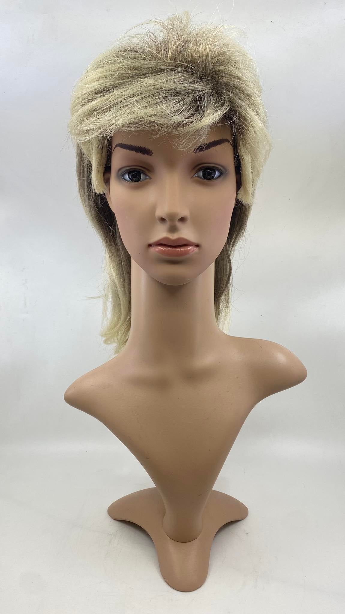 Wig- Blonde/Brown Mullet